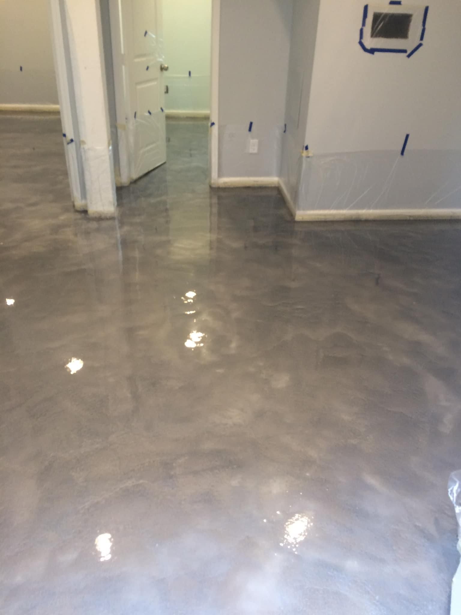 Metallic Reflector Enhancer Concrete Flooring Offered  With Epoxy and Polyaspartic Urethane.