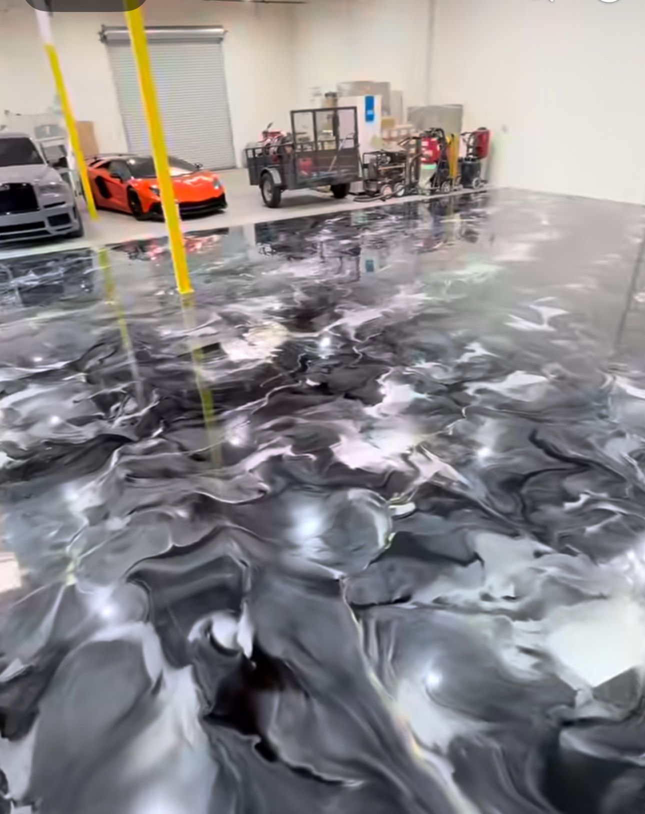 Metallic Reflector Enhancer Concrete Flooring Offered  With Epoxy and Polyaspartic Urethane.