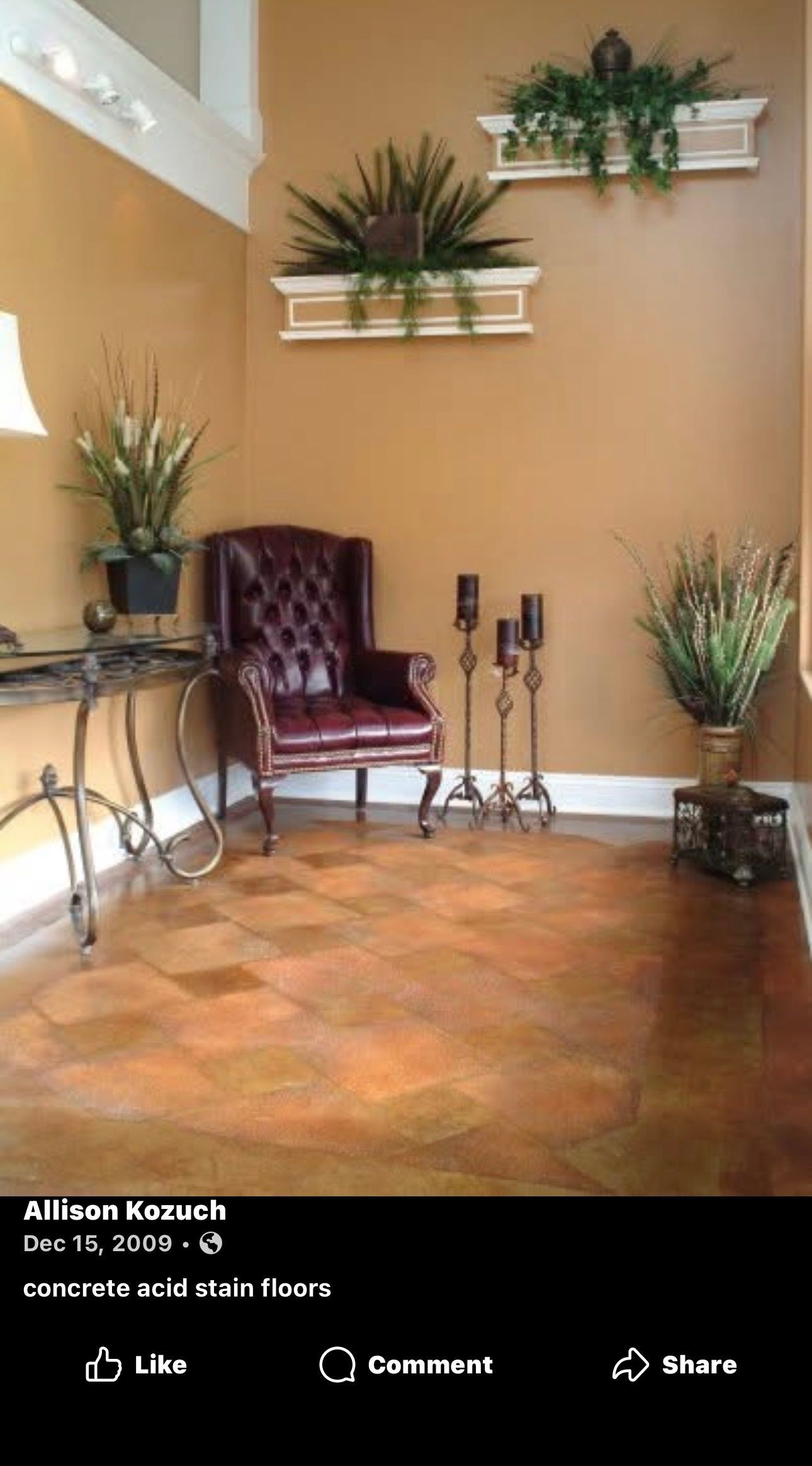 Acid Stain Concrete Flooring
