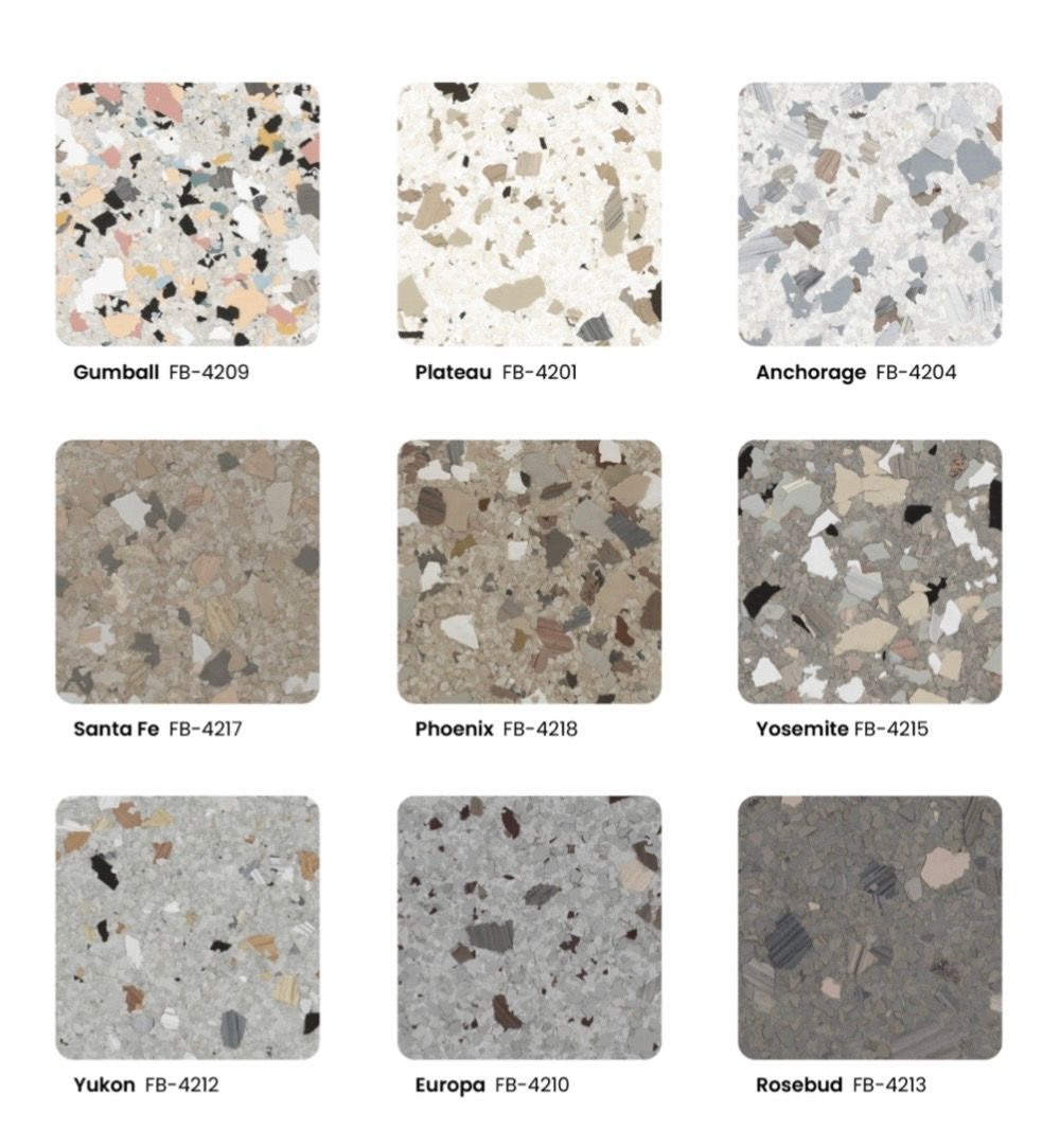 Color Flake Charts