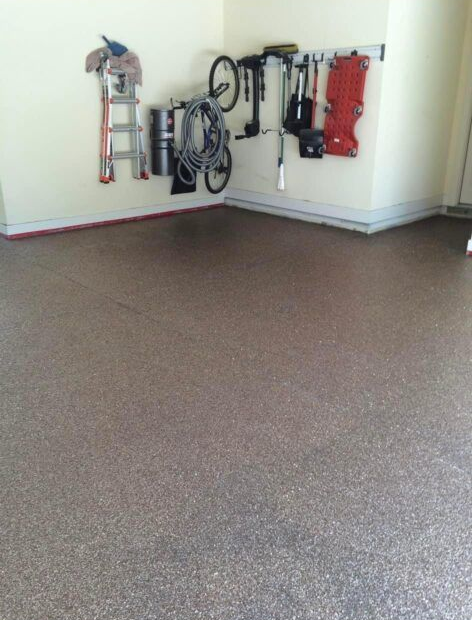 Vinyl chip flake applications.