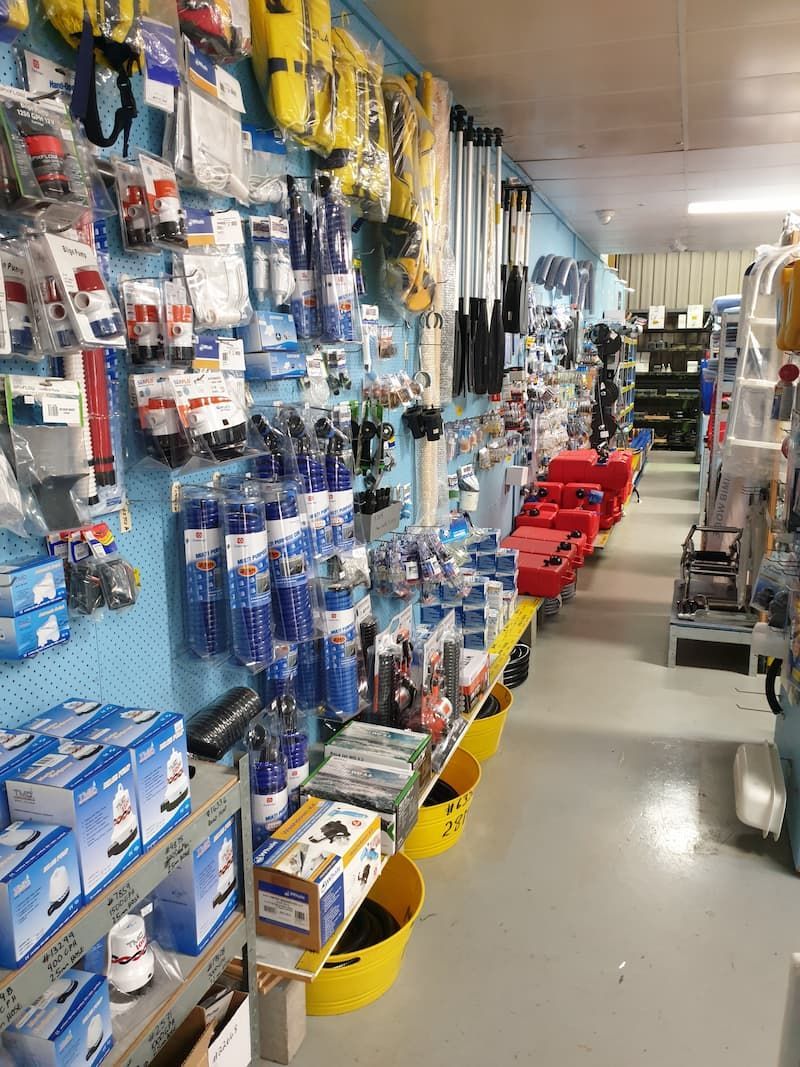 Boat Parts Range Inside A Store — BTC Parts & Accessories In Pinelands, NT