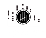 A black and white logo with a circle and numbers in it.
