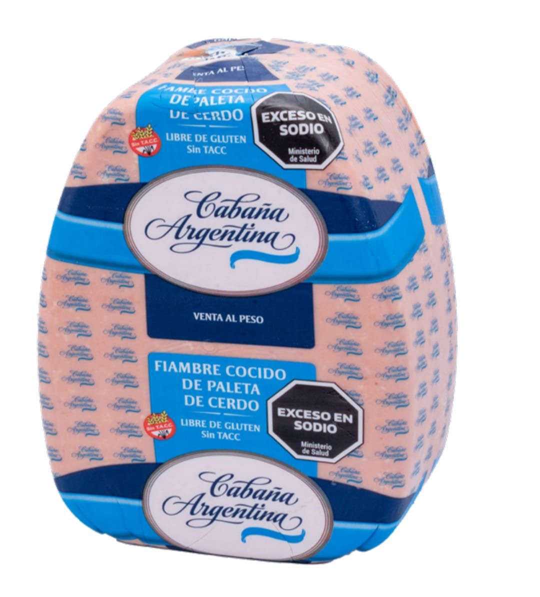 Paquete de jamón etiquetado 