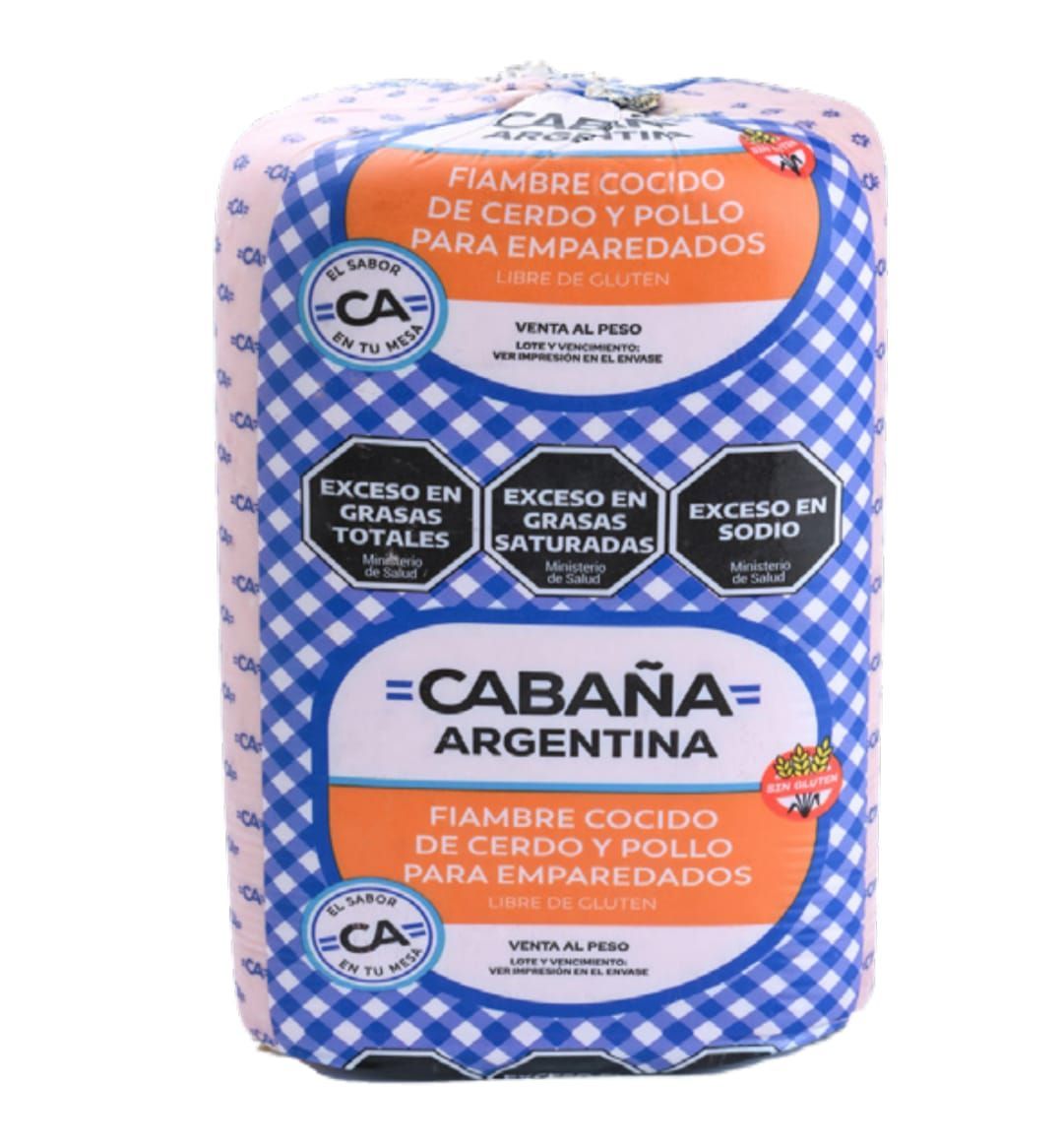 Carne procesada envuelta etiquetada como 