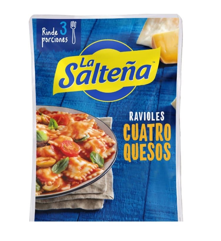 Ravioli pasta package with 
