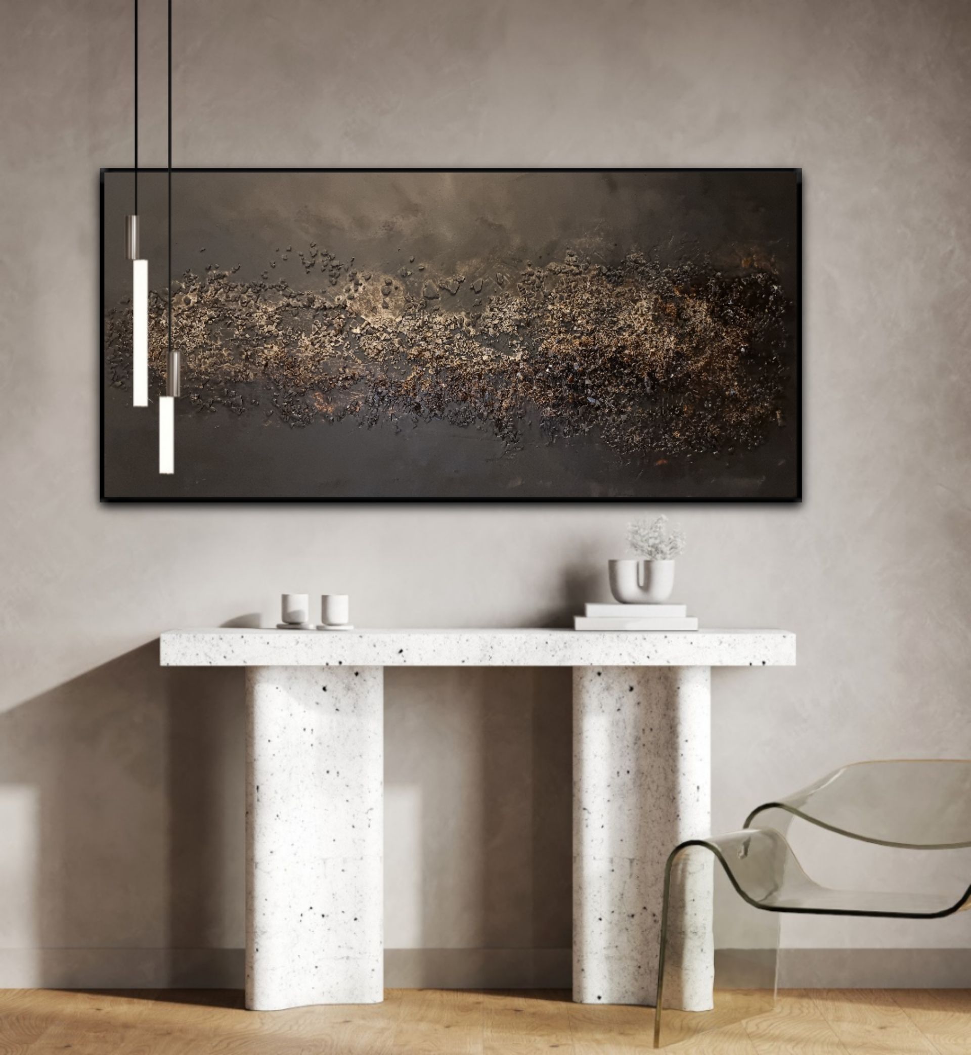 light in darkness 140/70cm - bb-art.ch
Acrylbild abstrakt, Atelier & Galerie, Brigitte Bieri in Rorschach