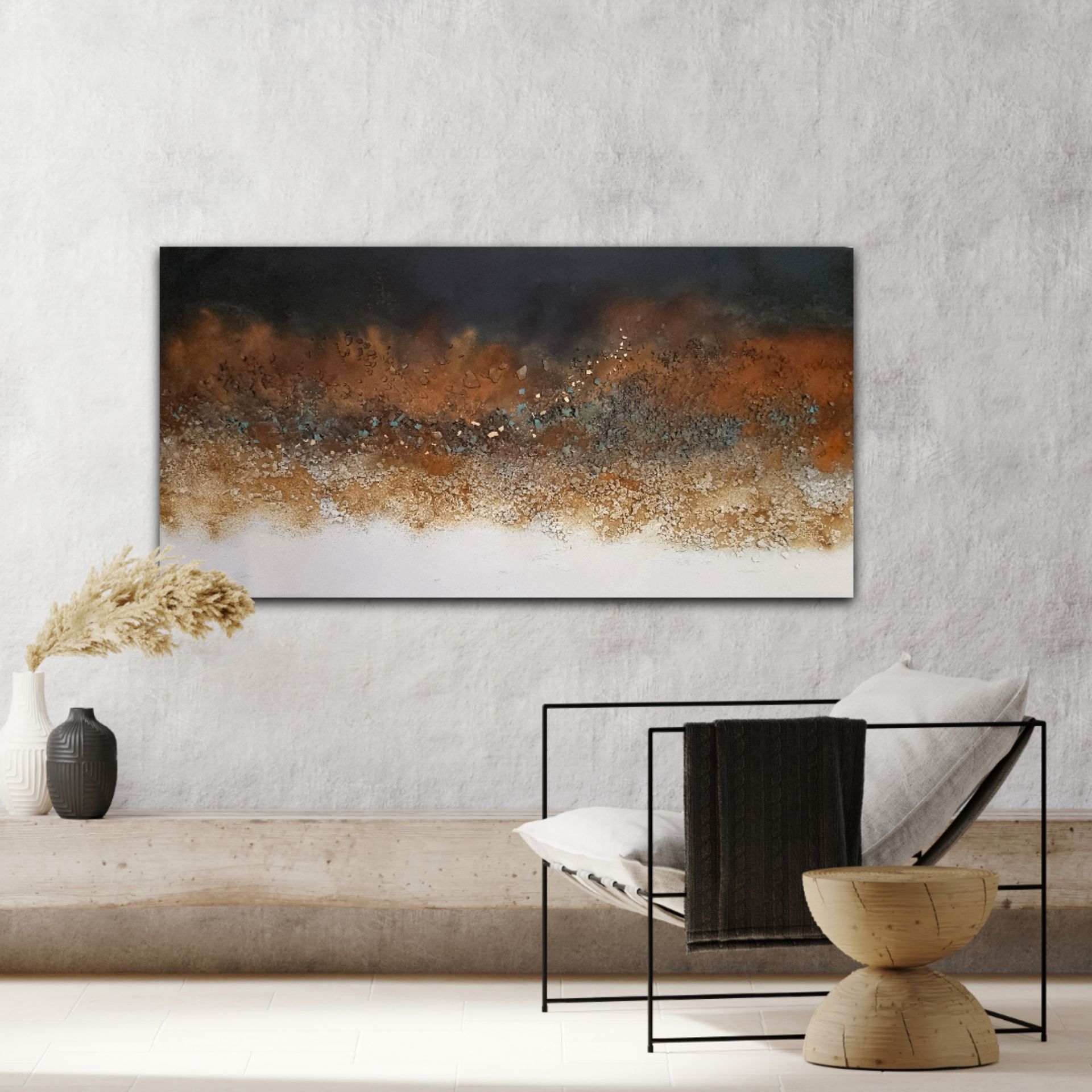 emotions and happiness 140/70 cm - bb-art.ch - Kundenauftrag
Acrylbild abstrakt Mixed Media