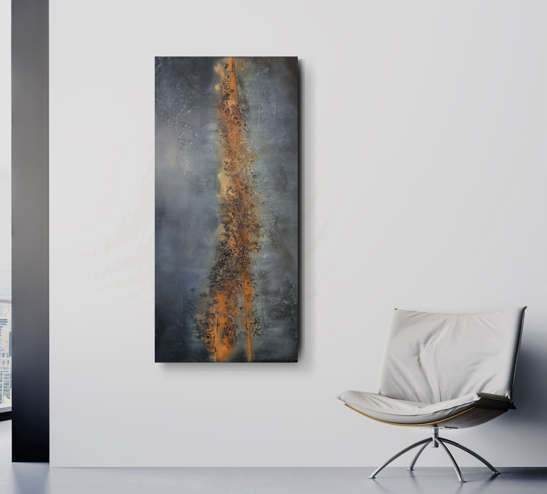 glowing passion 70/140 cm - bb-art.ch Atelier & Galerie - Brigitte Bieri - Rorschach
Acrylbild abstrakt, Mixed Media