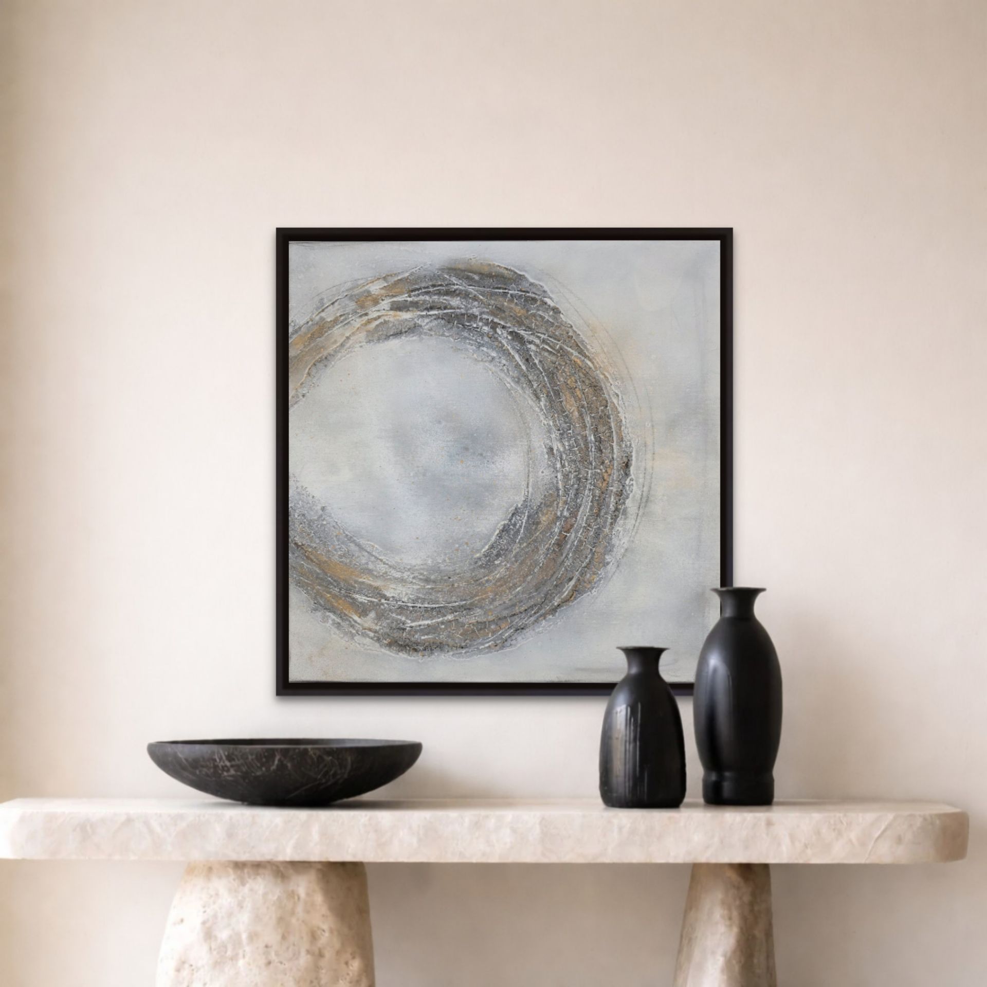 all around 63/63 cm - bb-art.ch
Acrylbild abstrakt, Mixed Media Atelier & Galerie Brigitte Bieri in Rorschach