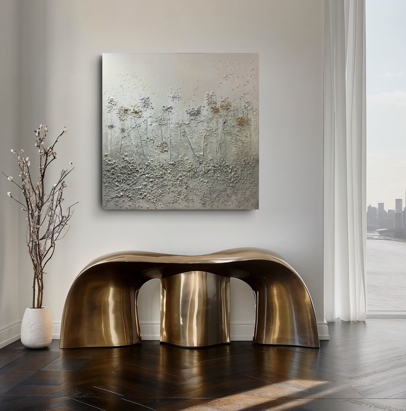- when it blooms - 100/100cm - bb-art.ch
Acrylbild abstrakt auf Leinwand, Mixed Media, Atelier & Galerie - Brigitte Bieri - Rorschach