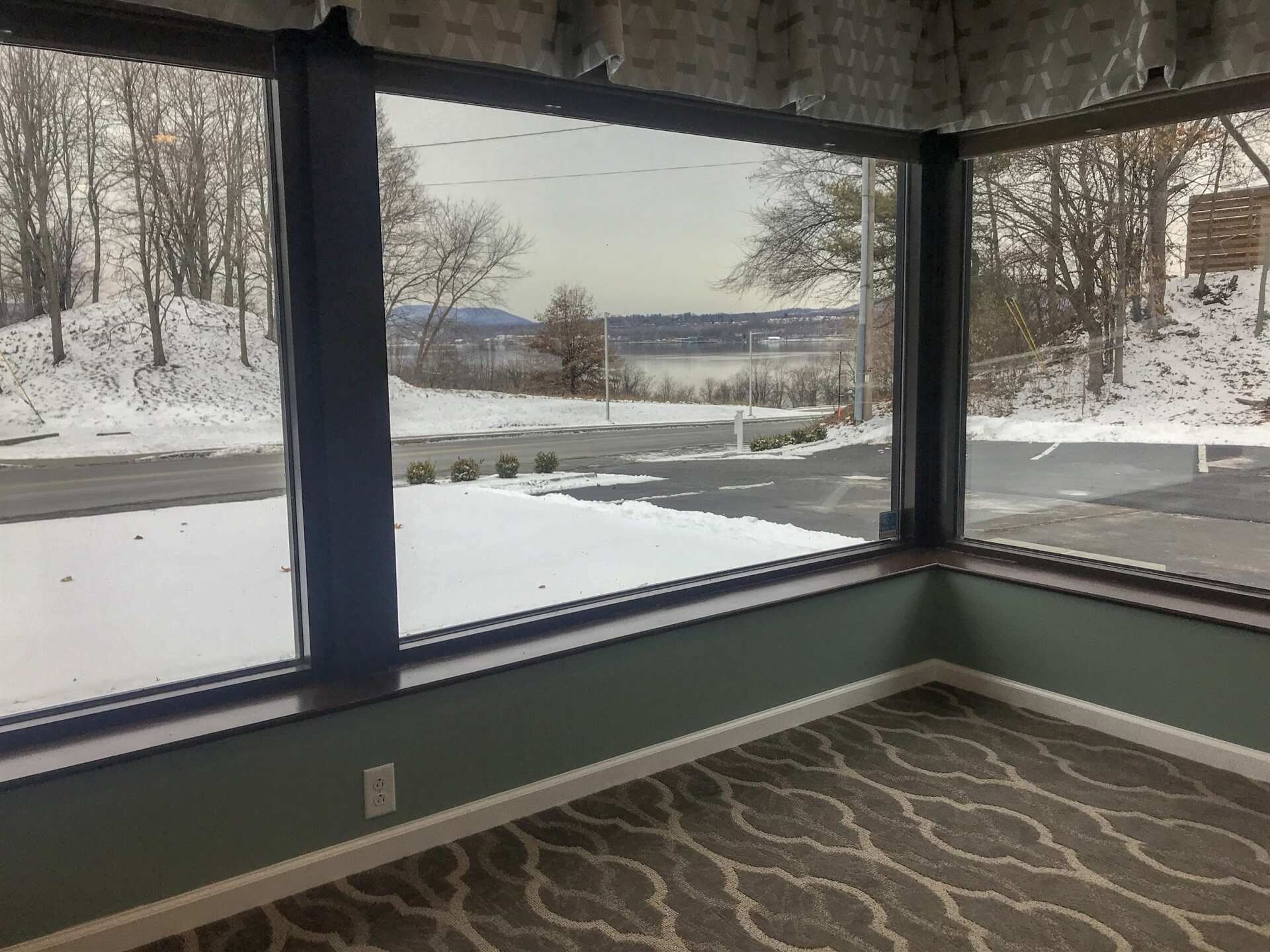 funeral home facility room with windows