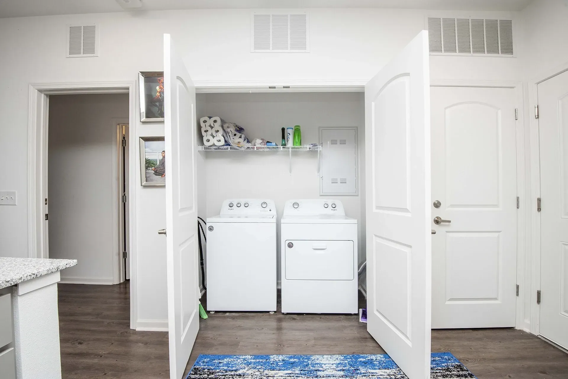 In-unit washer and dryer