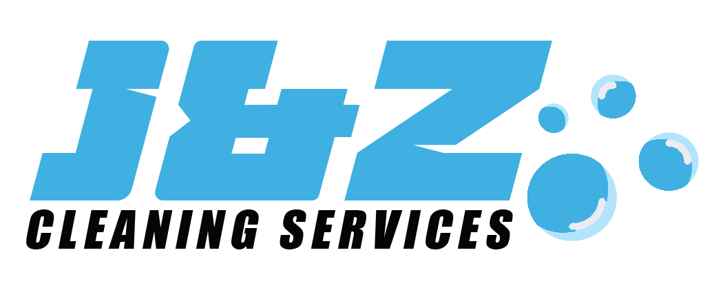 A-Z Cleaning Services logo in blue and black with stylized bubbles