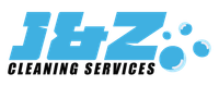A-Z Cleaning Services logo in blue and black with stylized bubbles