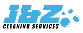A-Z Cleaning Services logo in blue and black with stylized bubbles