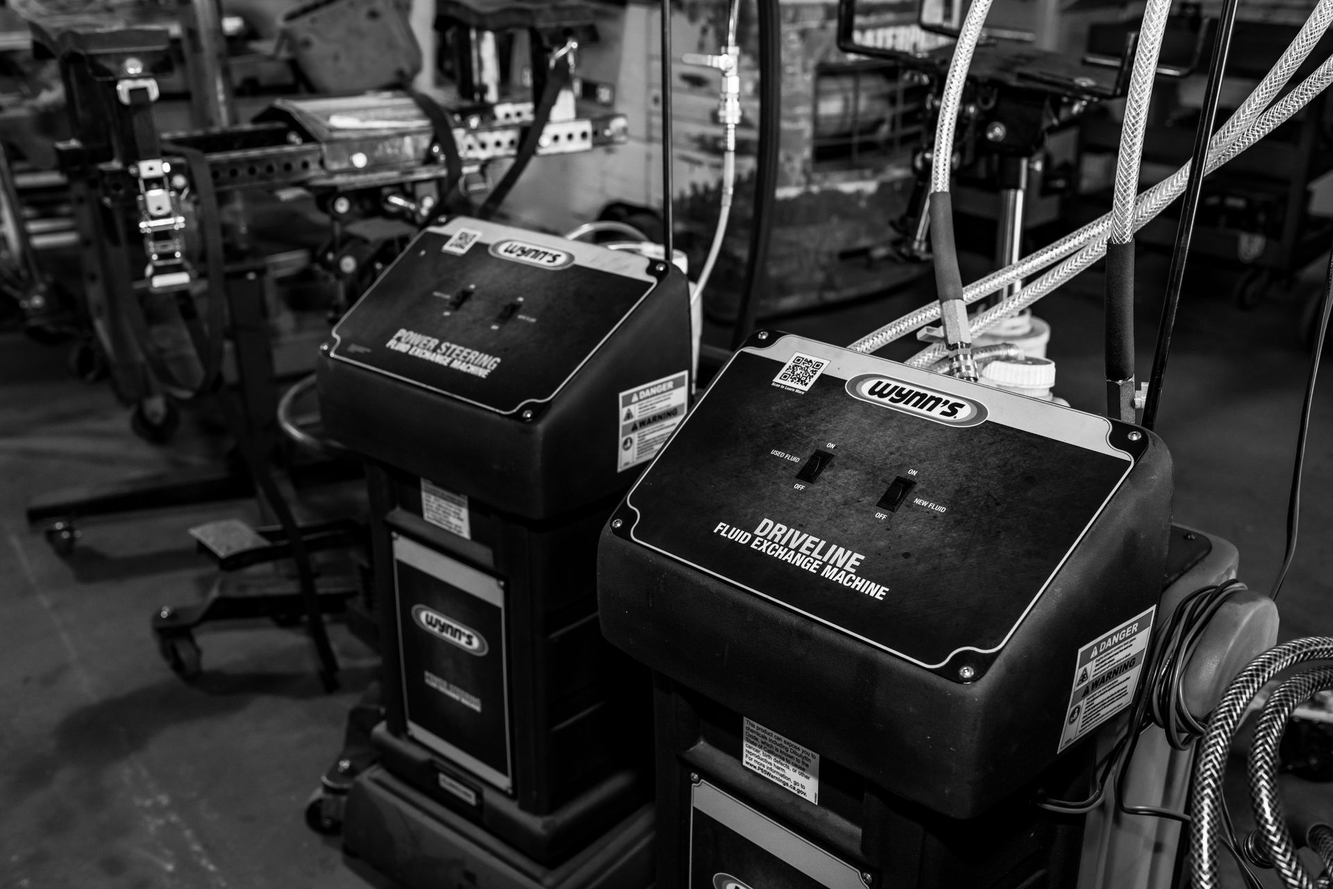 A black and white photo of a row of boxes with a yamaha logo on them