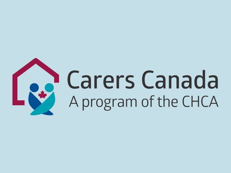 A logo for carers canada a program of the chca