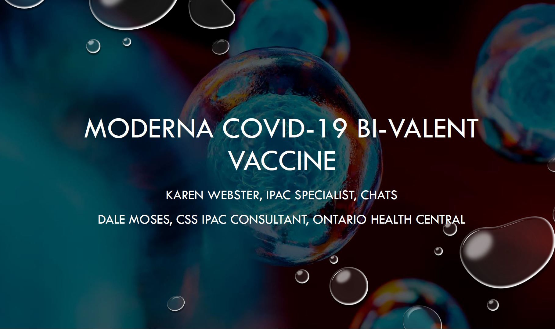 A poster for the moderna covid-19 bi-valent vaccine
