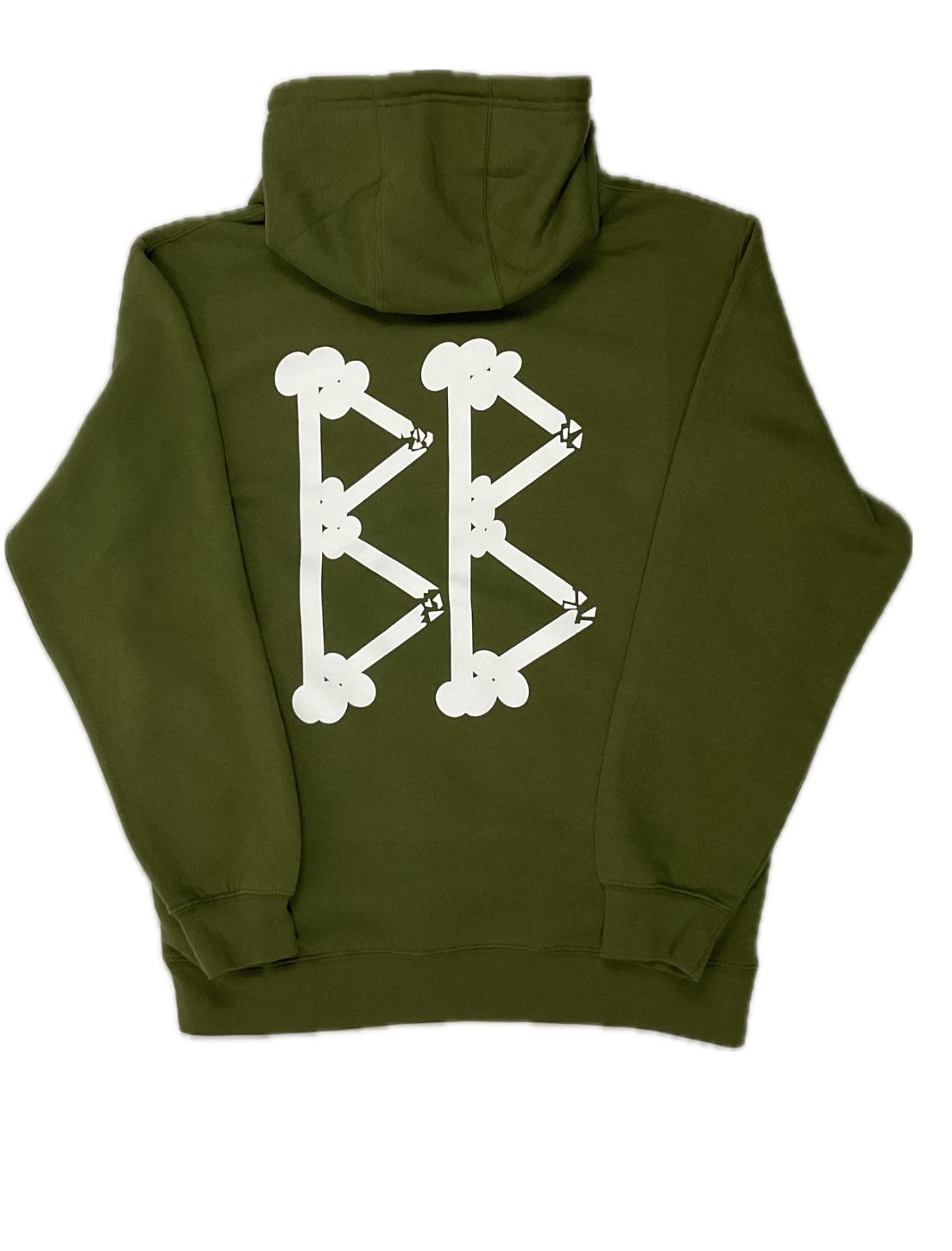 Army green premium pullover hoodie