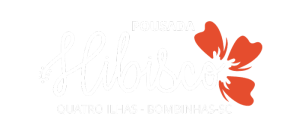 Logótipo branco com pétalas de borboleta cor de laranja e texto esbatido sobre fundo branco