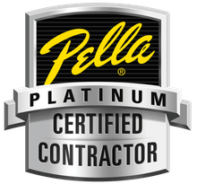 pella windows platinum certified contractor logo