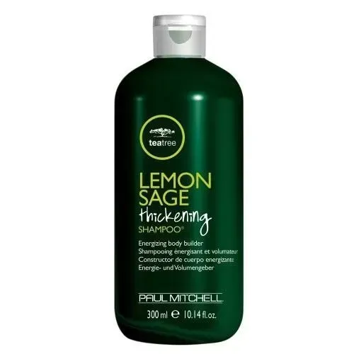 Una bottiglia di shampoo addensante alla salvia e limone Paul Mitchell.