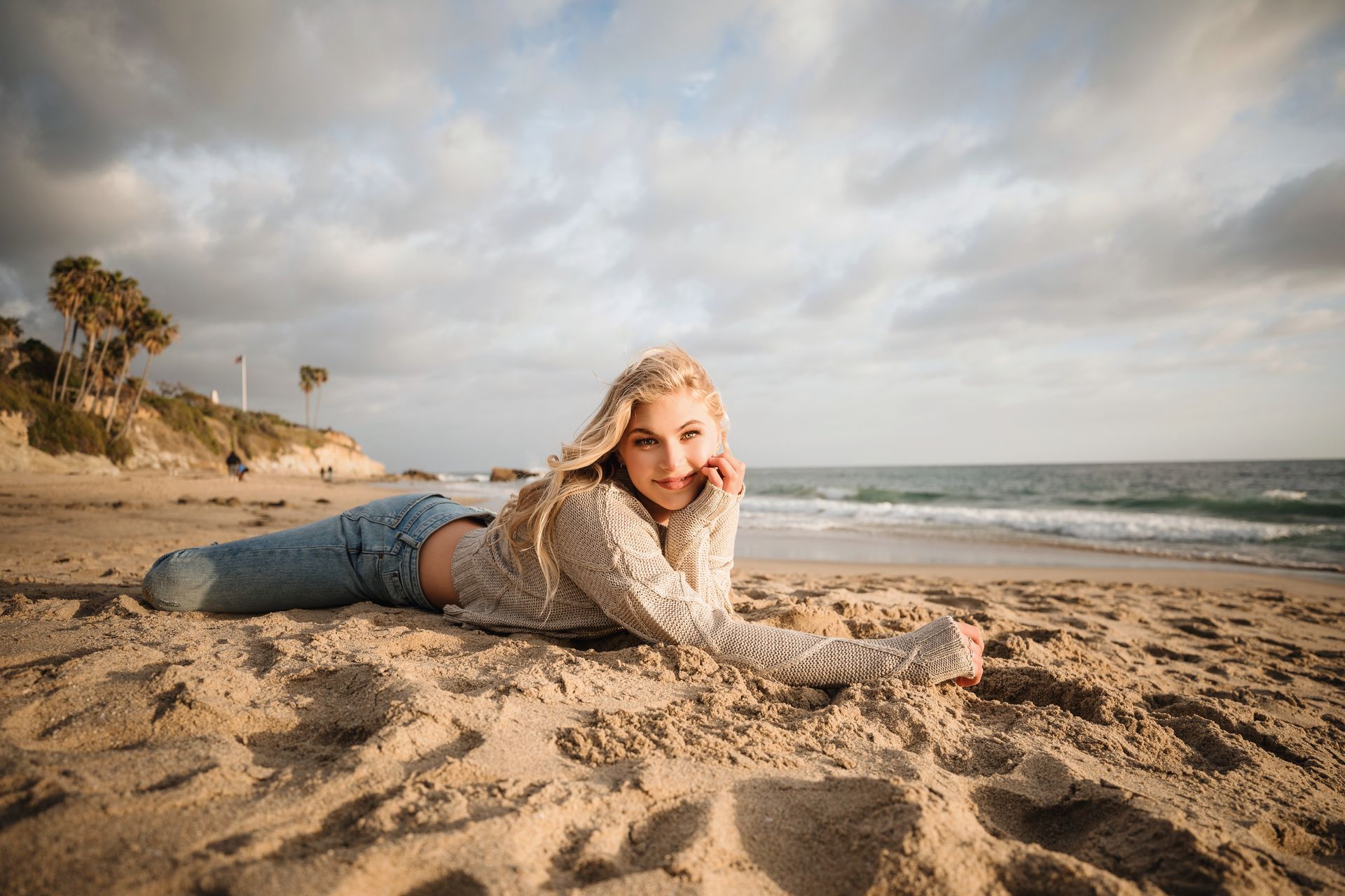 Orange County senior photographer — a high school senior portrait at Heisler Park, Laguna Beach