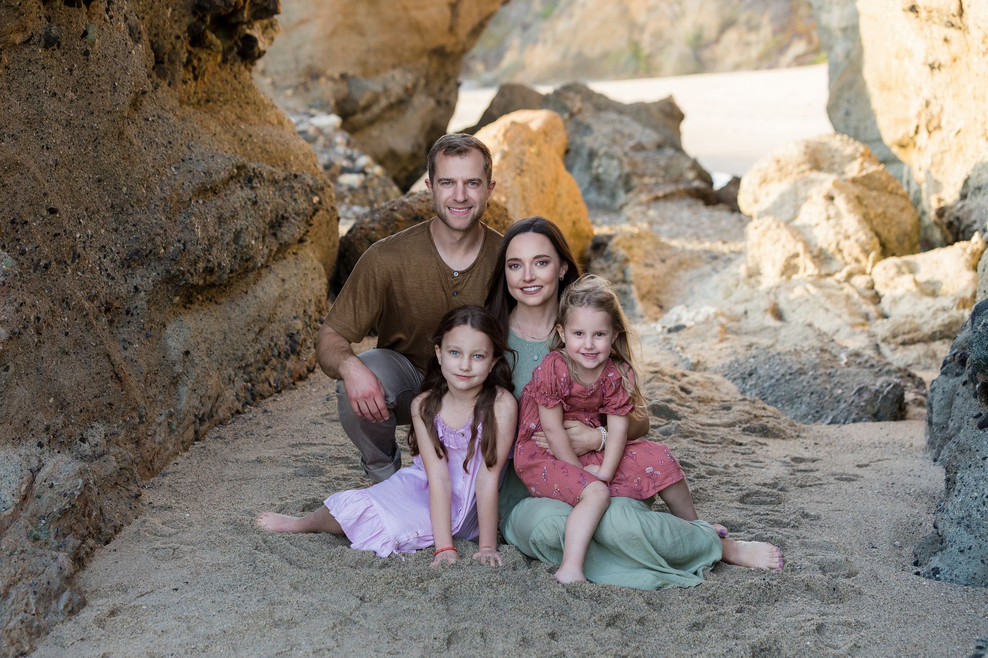 Family beach portraits at Montage Laguna Beach