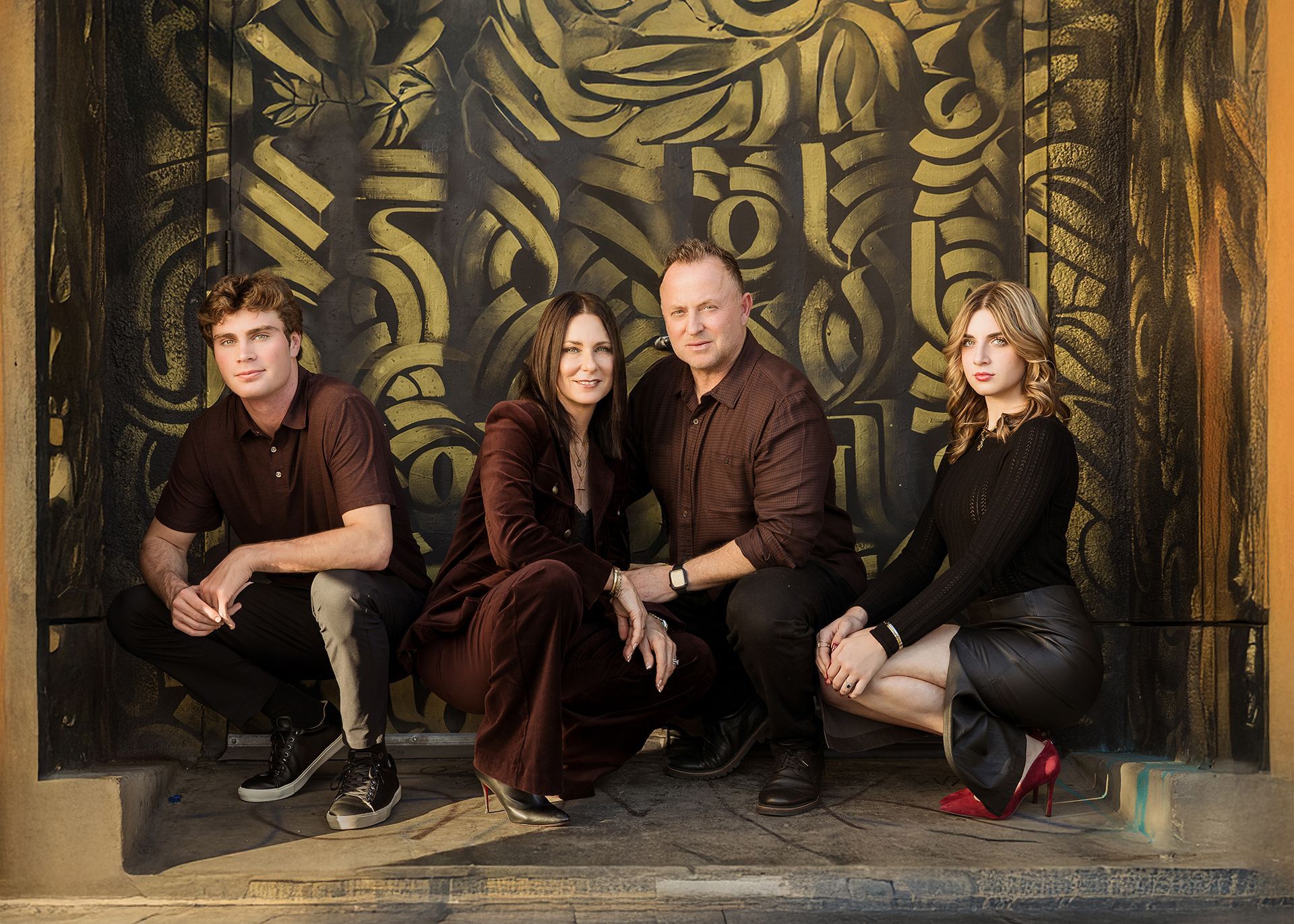Modern Family portraits in downtown Santa Ana Art District