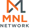 MNL Network logo with orange and gray stylized initials above the text “MNL NETWORK”