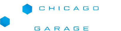 Chicago Ceramic Garage Logo White