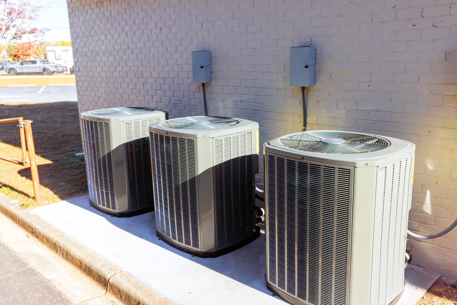Outdoor air conditioning units for EDM Home Services