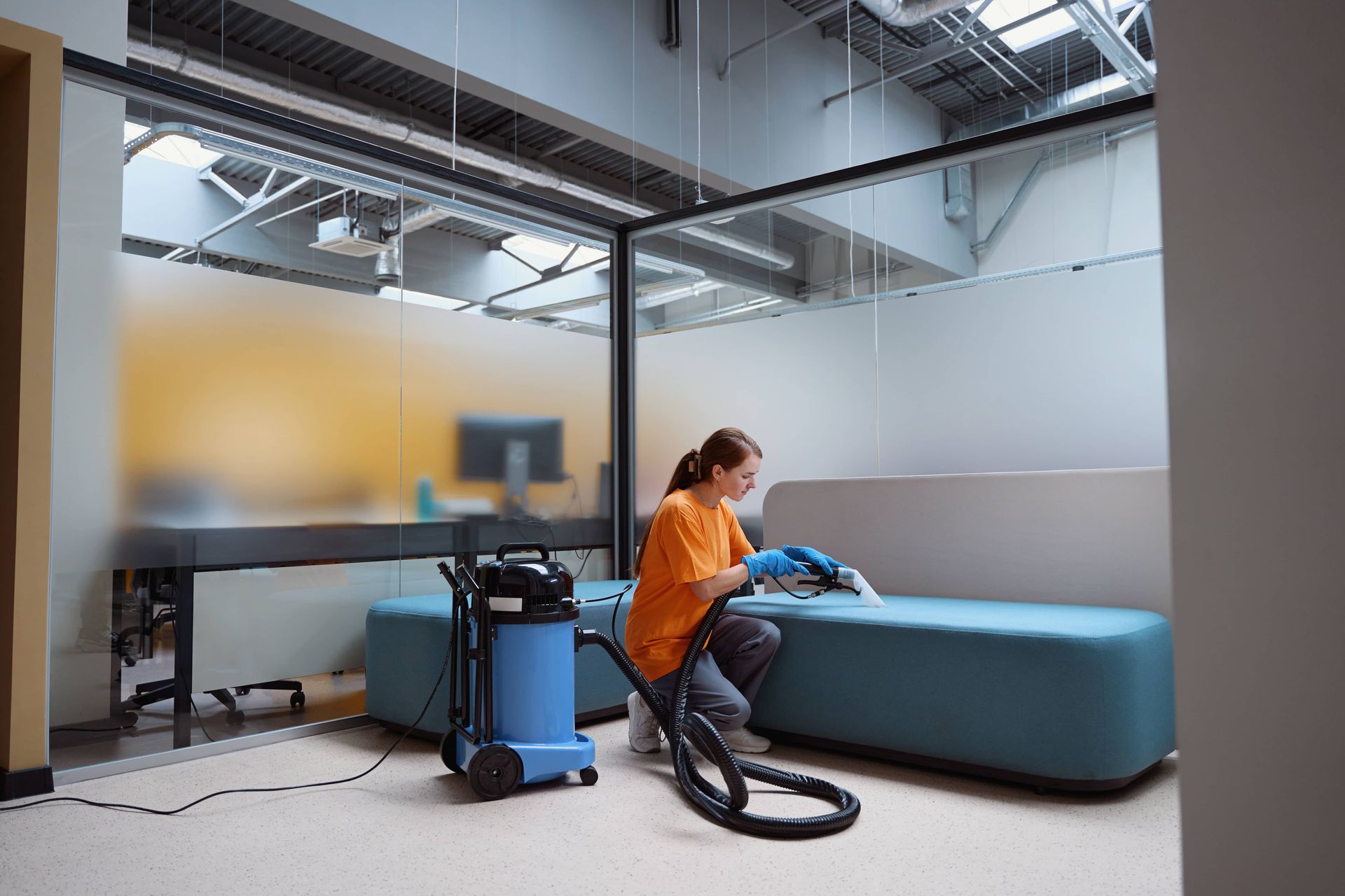 Dedicated cleaning company employee for EDM Home Services