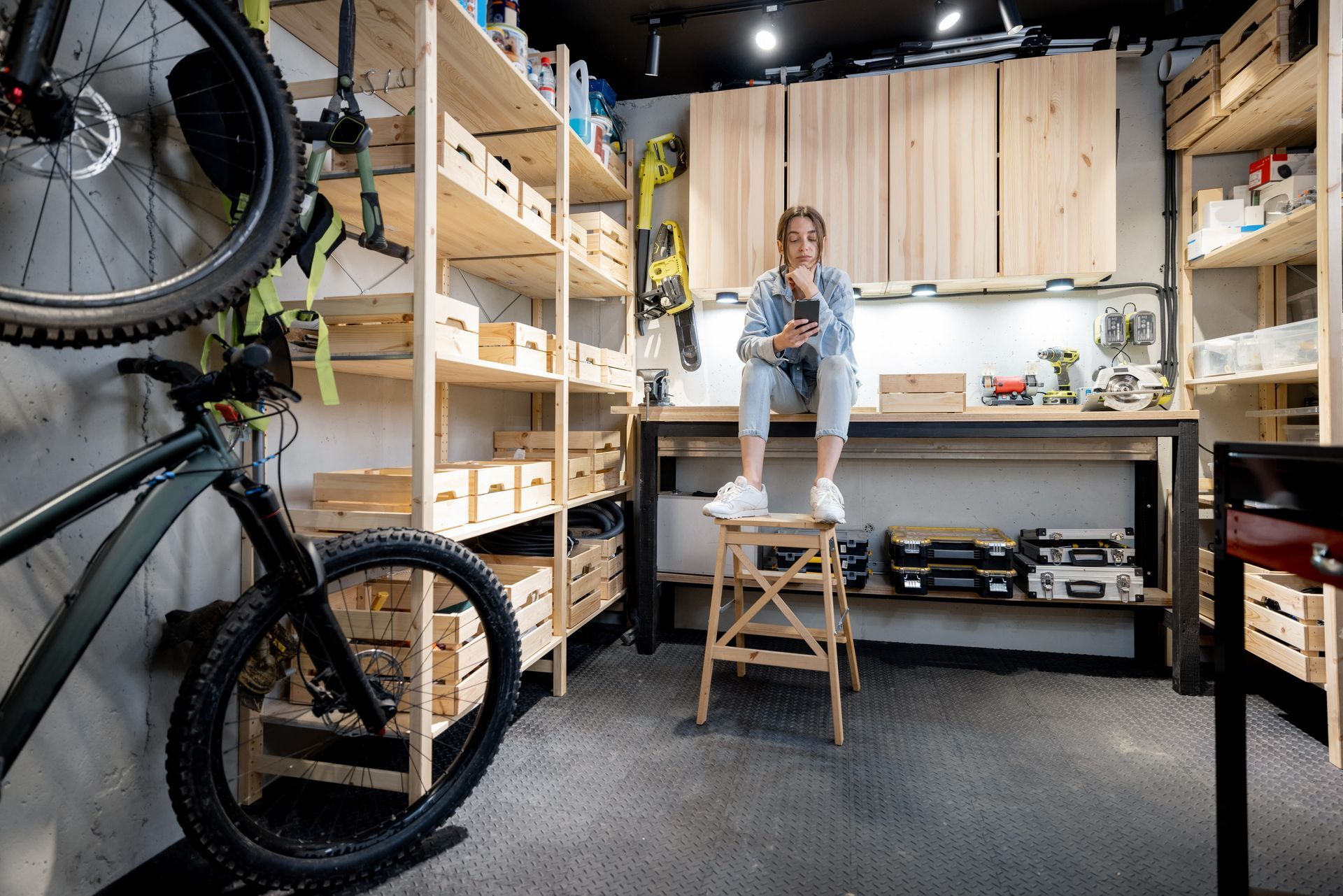 Home workshop with a handywoman for EDM Home Services