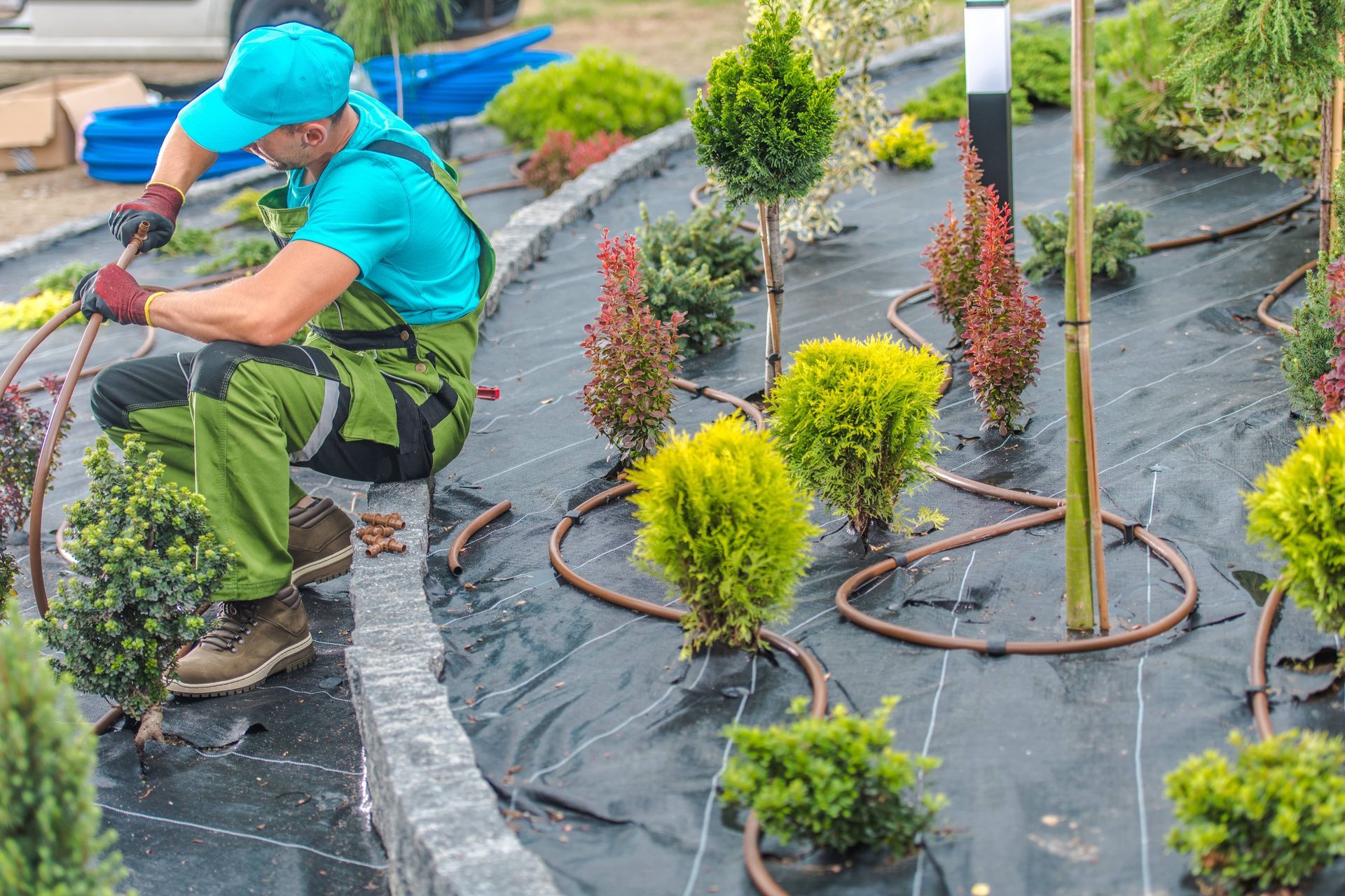Garden irrigation work for EDM Home Services