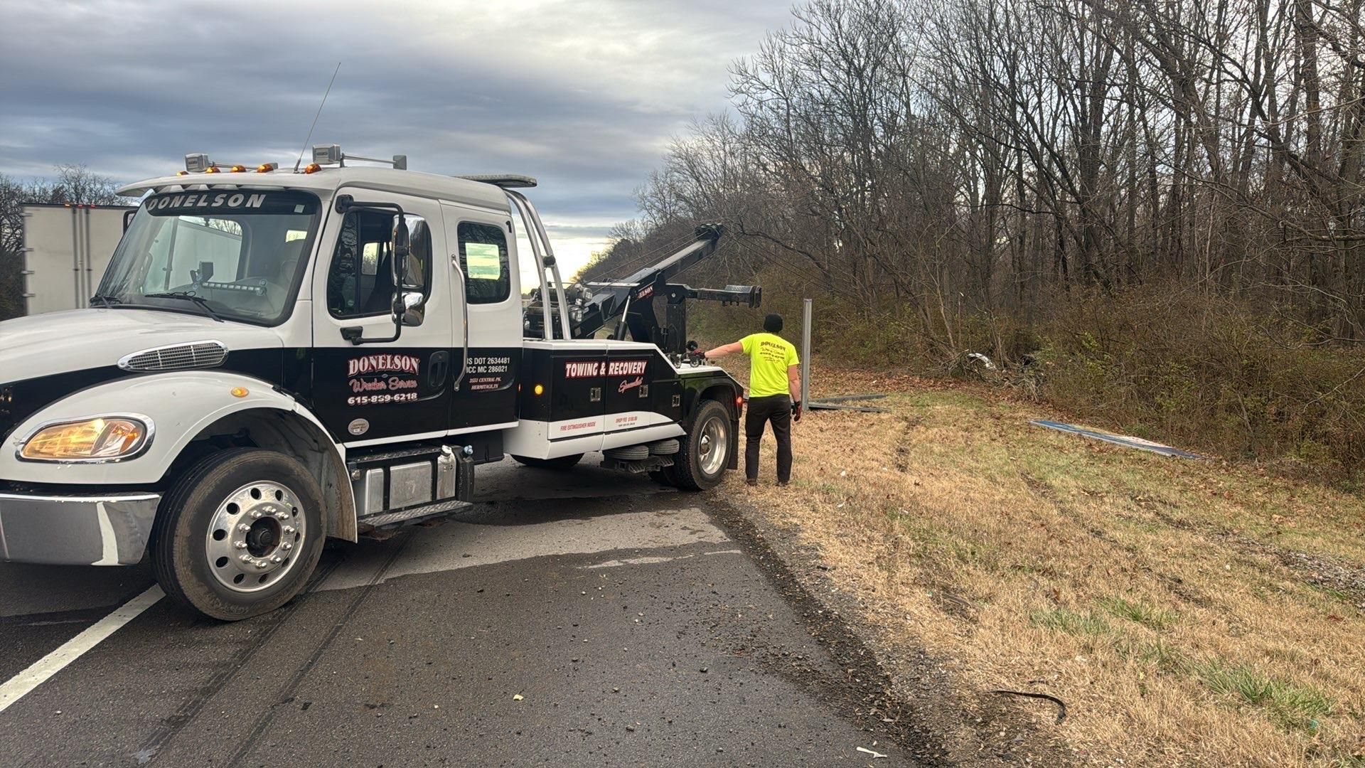 Hook Winch Bumper Towing Truck — Nashville, TN — Donelson Wrecker Service Hook Winch Bumper Towing Truck — Nashville, TN — Donelson Wrecker Service
