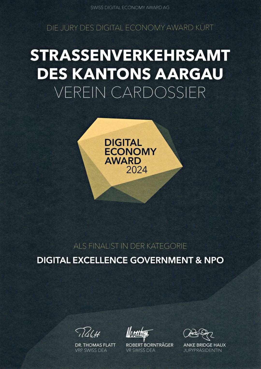 Finalist bei Digital Economy Award 2024