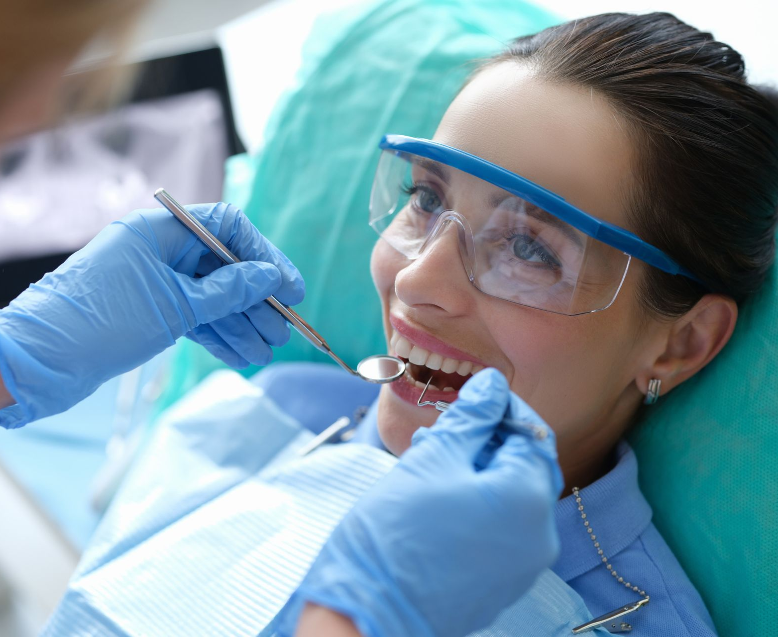Patient at Wallington Dental in Clifton, NJ, getting dental care.