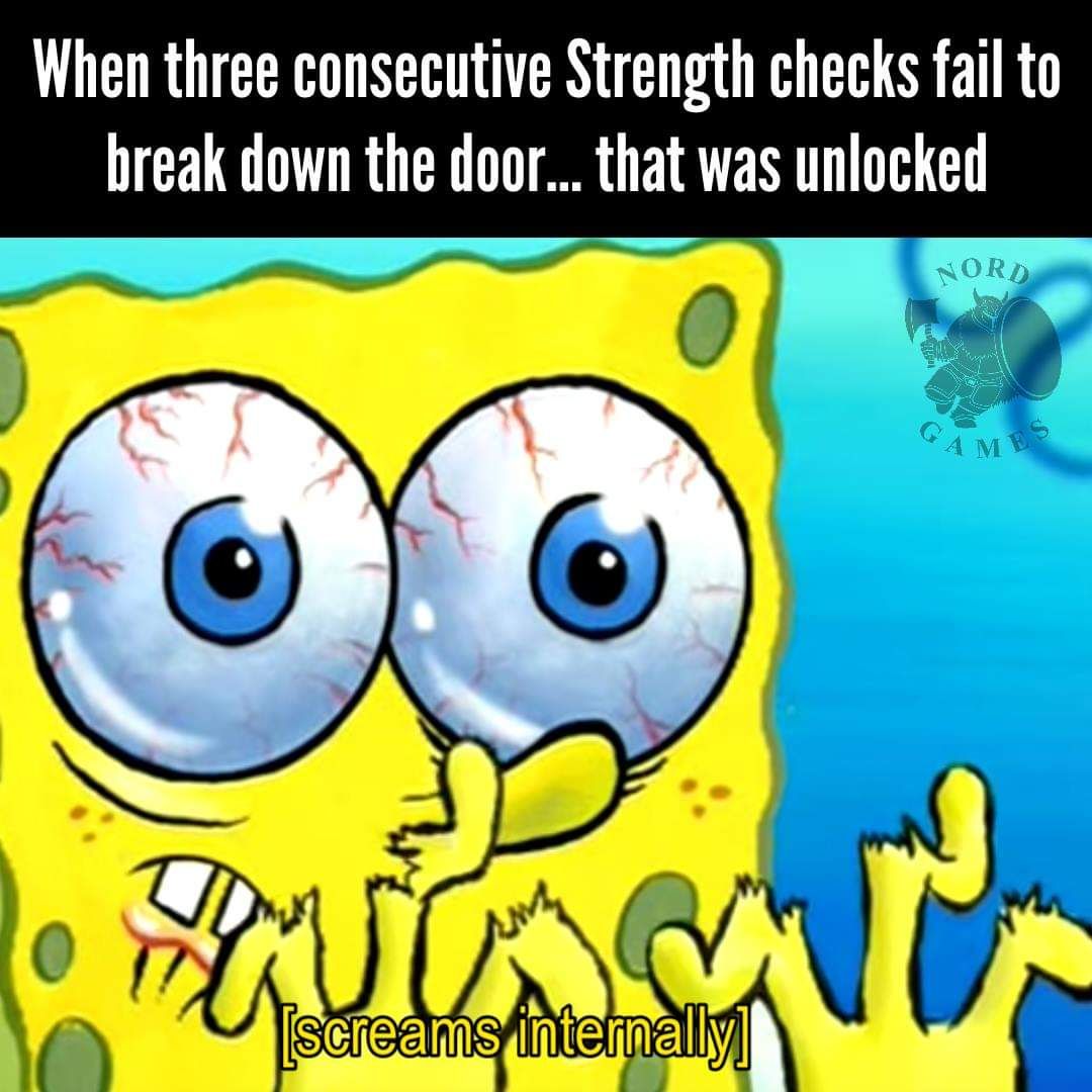SpongeBob with bloodshot eyes. Meme: 