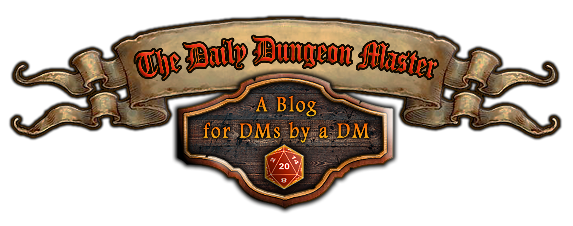 A sign that says the daily dungeon master on it