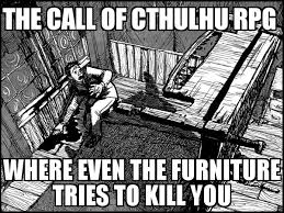 Man panicking in a shadowy room; text reads 