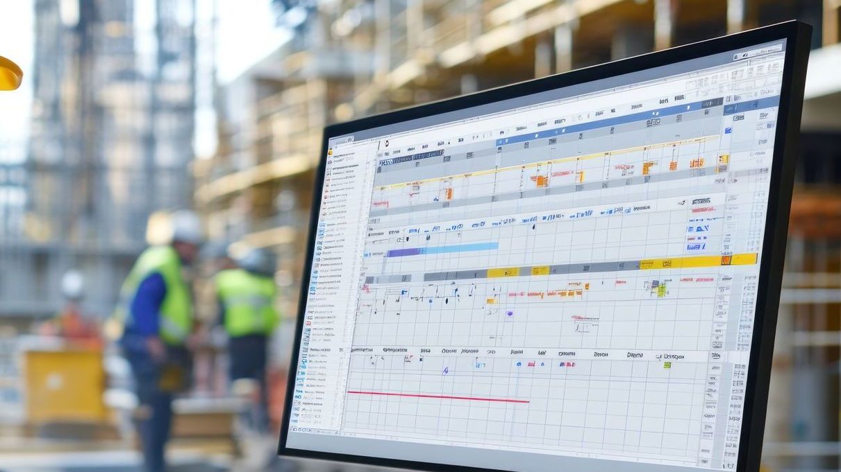 A Man Is Plastering A Wall With A Trowel