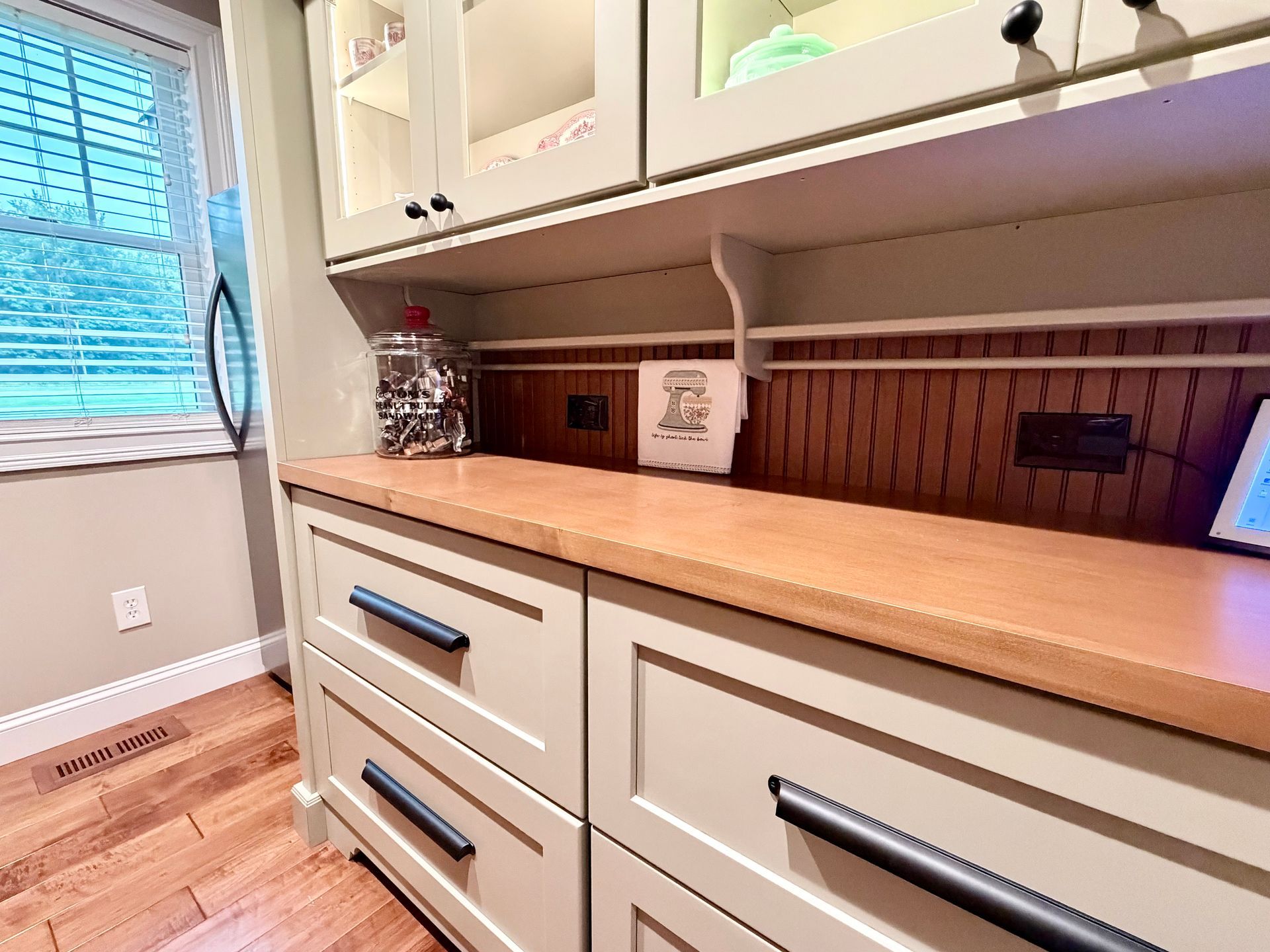 Skilled cabinet craftsperson working on custom joinery - Wood and Stone Cabinet Design Studio heritage, Northern Kentucky
