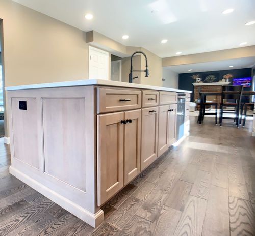 Custom cabinet sales and design in a warm-toned Northern Kentucky kitchen