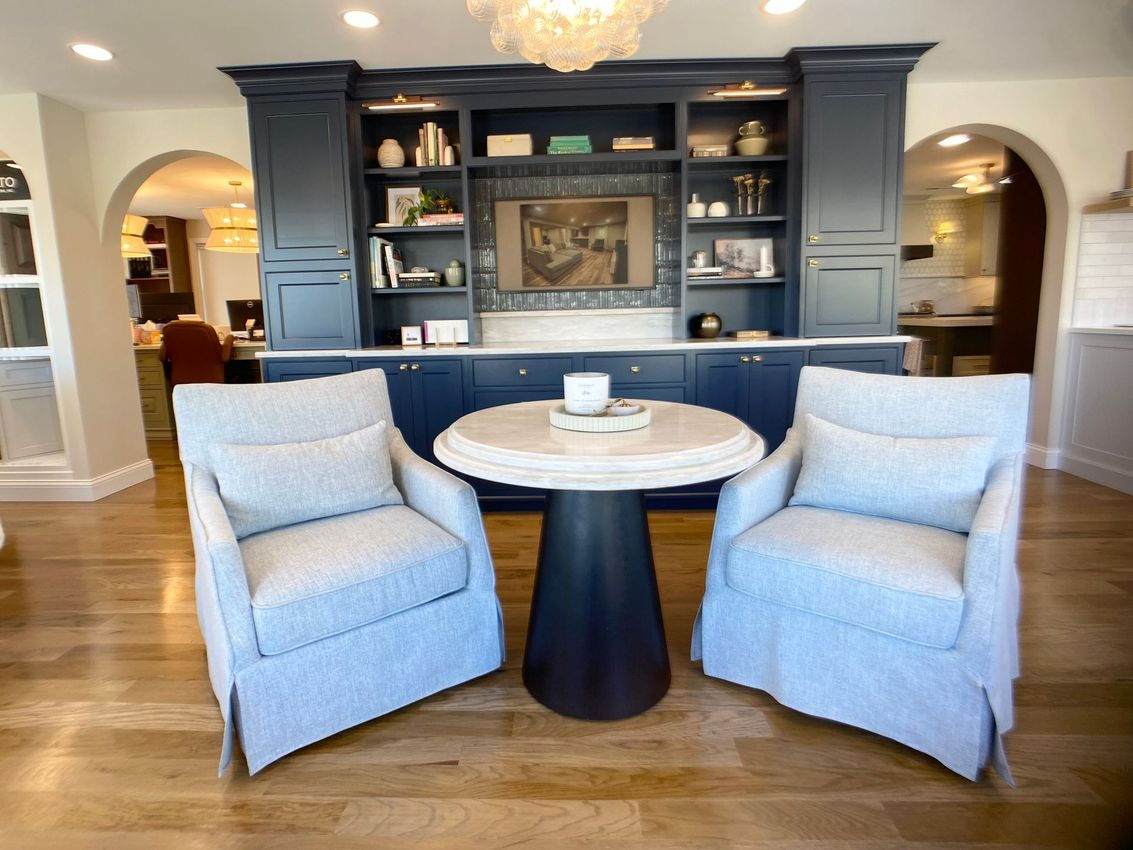 Quinn and Paul, owners of Wood and Stone Cabinet Design Studio in Erlanger, Kentucky