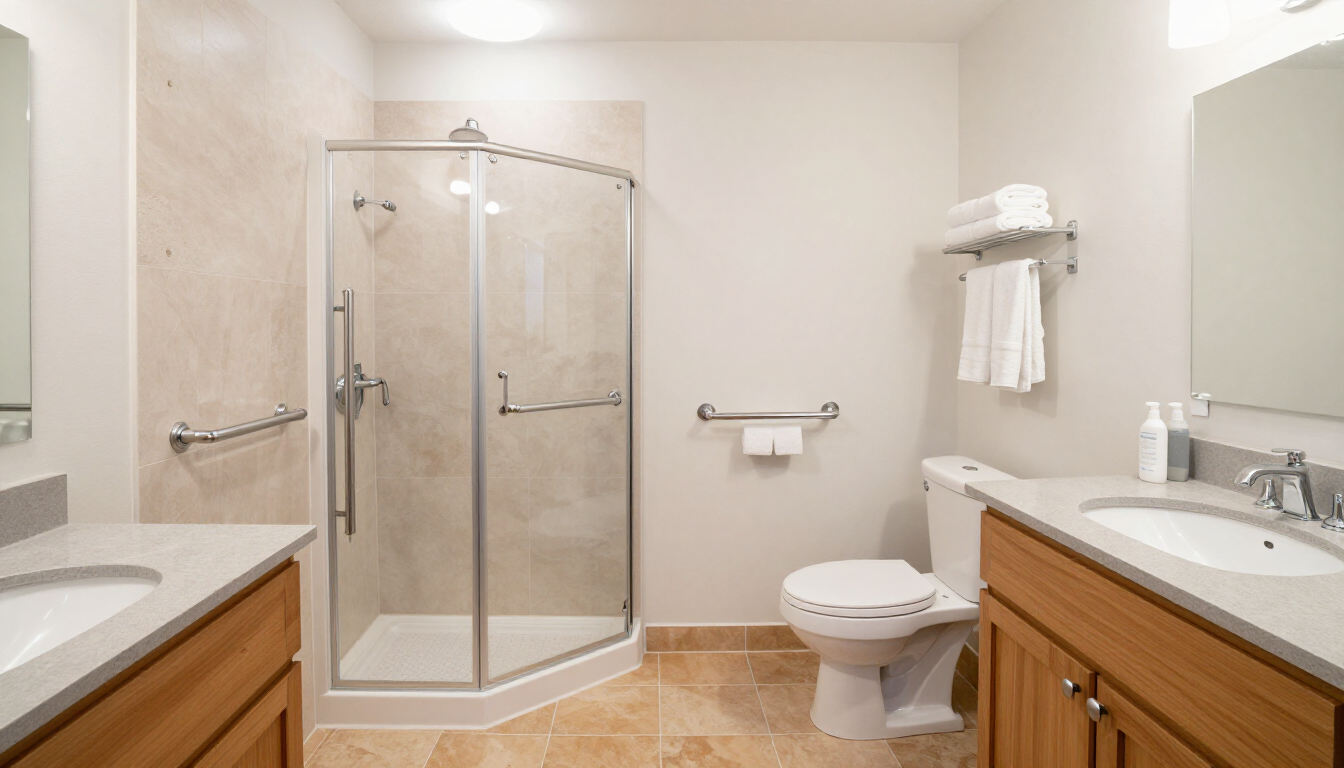 Bathroom with accessible layout after kitchen and bathroom remodeling in Surprise, AZ