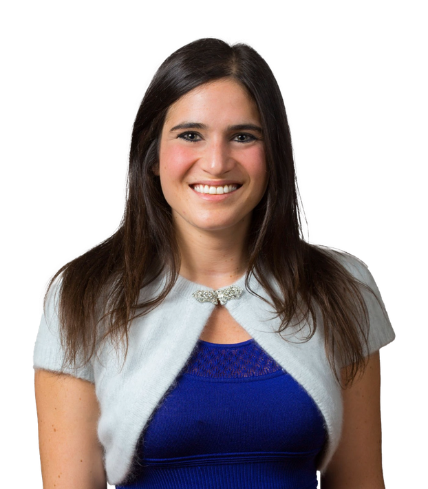 Portrait of Dr. Gabrielle Navon smiling, professional physician headshot with warm, approachable demeanor.