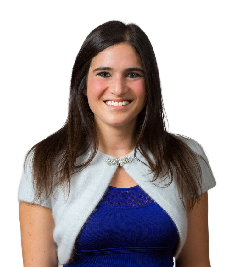 Portrait of Dr. Gabrielle Navon smiling, professional physician headshot with warm, approachable demeanor.