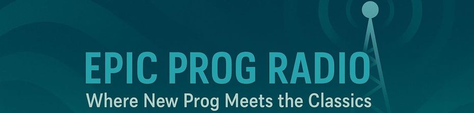 EPIC PROG RADIA-logo met turquoise tekst en ondertitel: